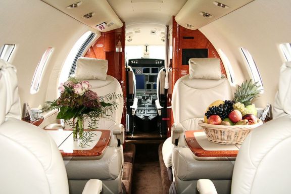 Interior of D-CRON Cessna Citation XLS