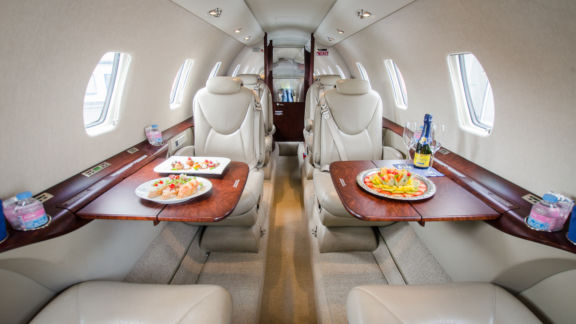 Interior of D-CSMC Cessna Citation XLS+